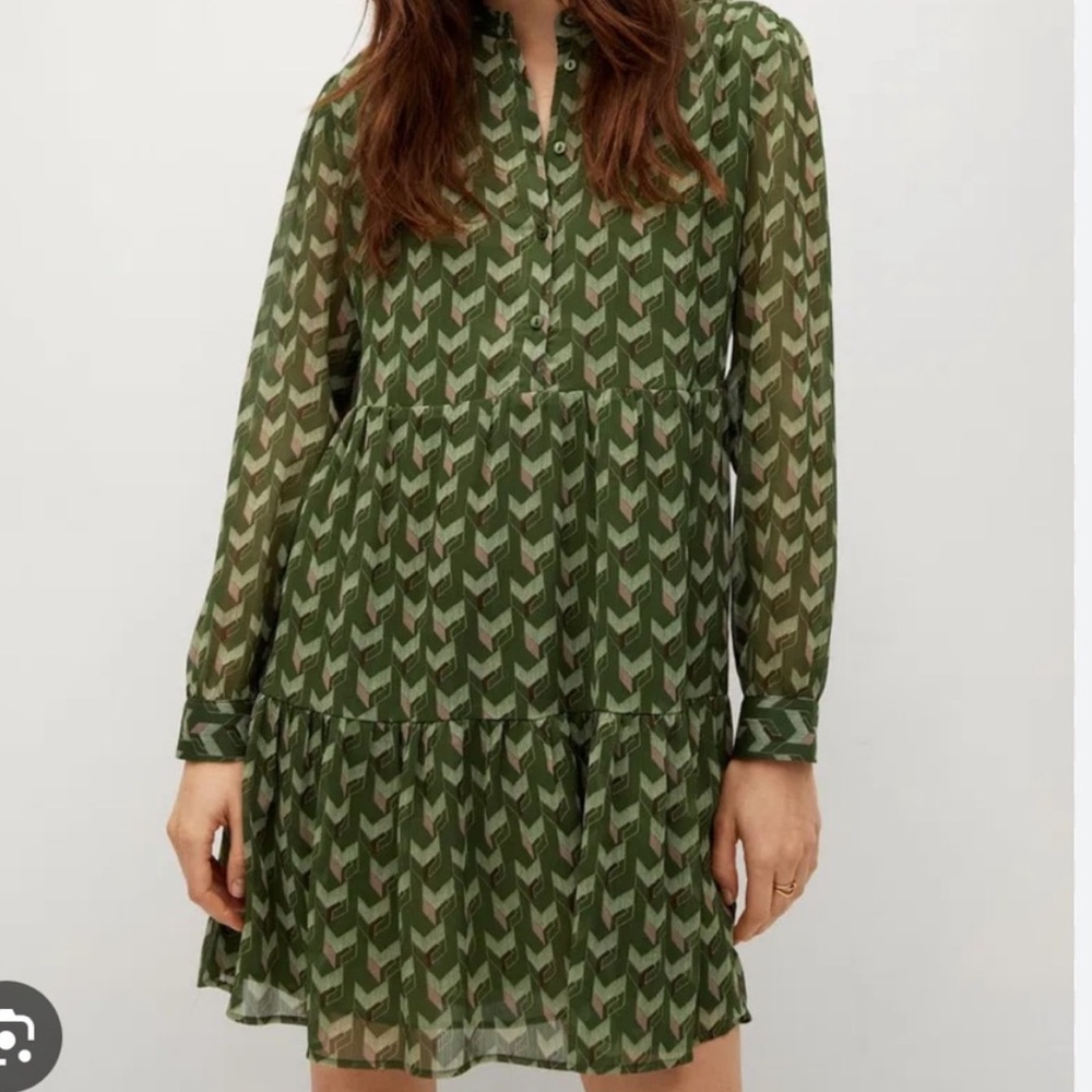 Mango Geometric Dress